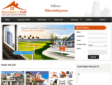 Tablet Screenshot of investorscell.com